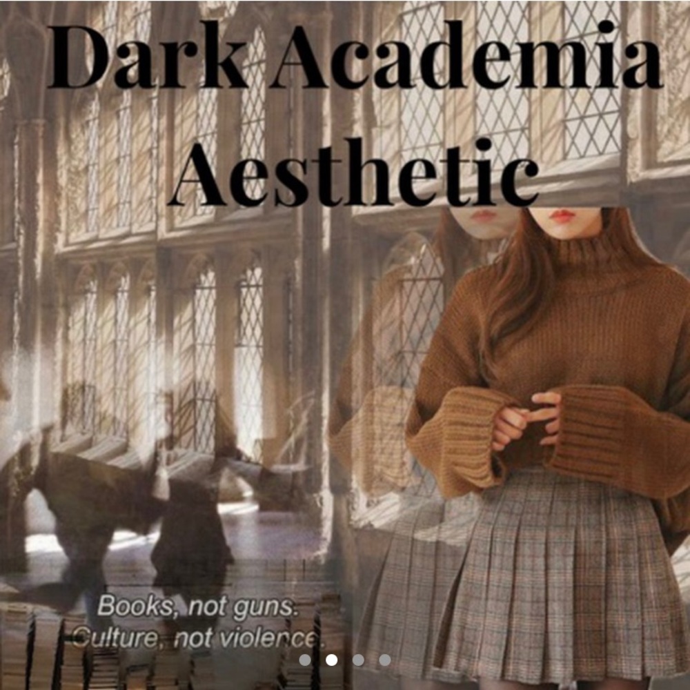 Dark academia aesthetic style mystery box